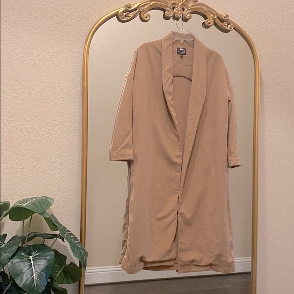 AYR The Robe Coat Camel Hair Wool Blend Longline Size S/M - Picture 2 of 11